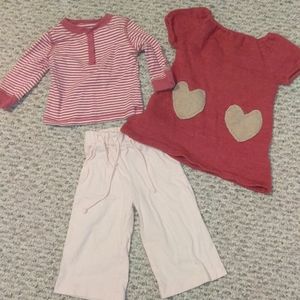 Boutique organic baby 6-12 months outfit